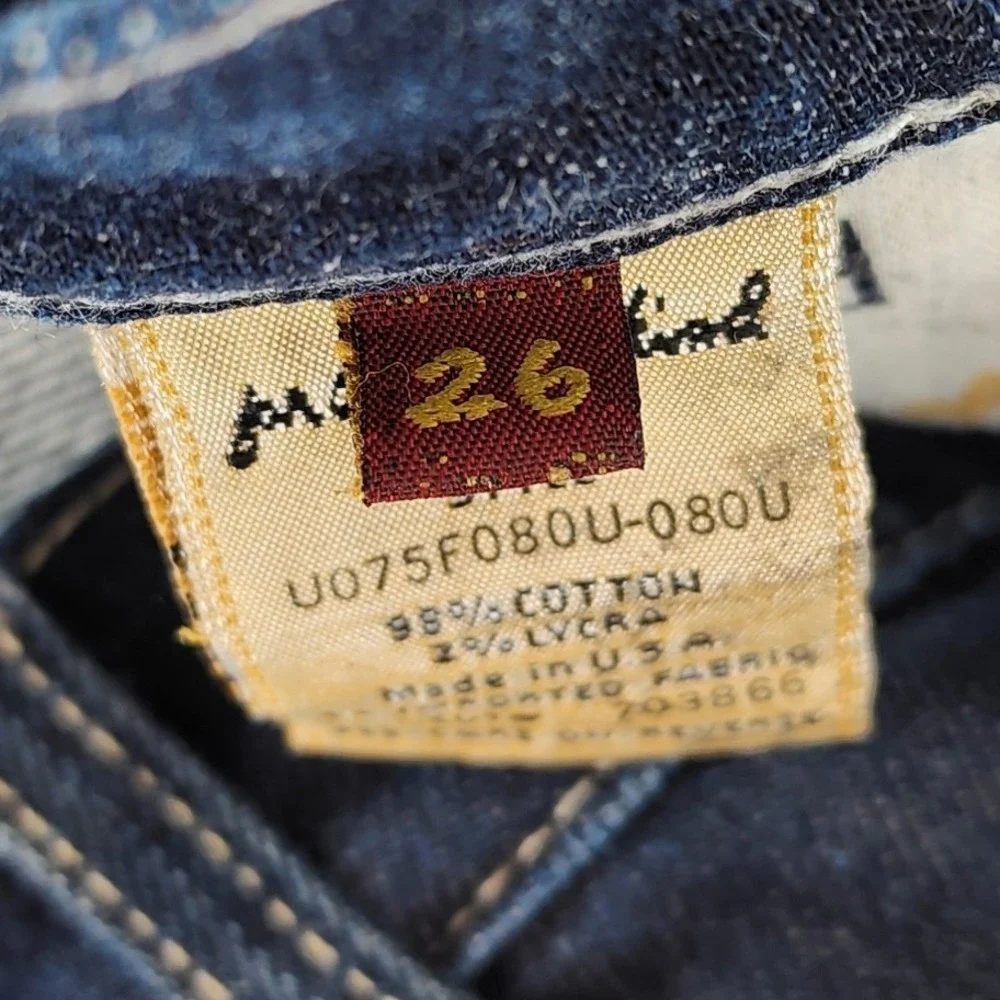 7 For All Mankind Dark Wash Bermuda Shorts 26 Denim NEW Y2K Indie Sleaze
